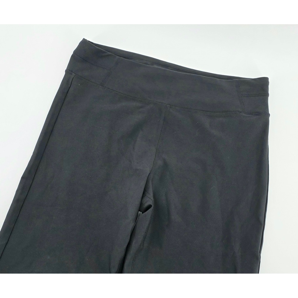 Prana Wide Leg Yoga Pants Size Medium Womens Black Relaxed Active Trousers